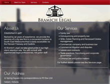 Tablet Screenshot of bramichlegal.com.au